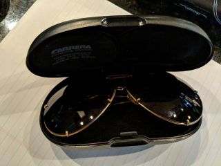 Vintage Porsche Design Sunglasses.  Gold Frame.  Size Large.