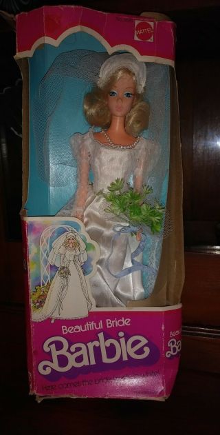 Rare Vintage 1976 Bride Barbie Doll Tnt Twist N Turn