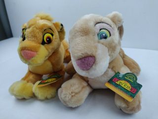 Vintage Disney Applause The Lion King Simba Nala Plush Stuffed Animal -  2