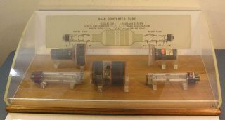 1950`s Bell Telephone Laboratories Scan Converter Tube Cutaway Tube Display Rare
