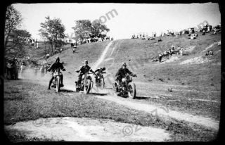 MOTORCYCLE RACING VINTAGE INDIAN HARLEY DAVIDSON POSTER 17” x 24 