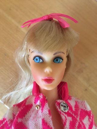 Vintage Standard Barbie Doll 67 - 69 Make Up,  Hair And Bow