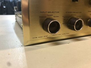 VTG H.  H.  Scott 222c Stereomaster Tube Integrated Amplifier Amp 1959 Parts/Repair 3