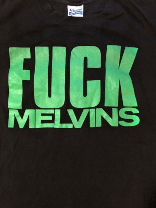 Melvins Vintage 1988 T - shirt F CK HAPPENS/ LOUDER THAN SOUNDGARDEN 3
