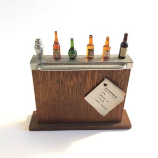 Vintage Barware Novelty Mini Bar Liquor Bottle Cocktail Picks 1939 Harris Dunn
