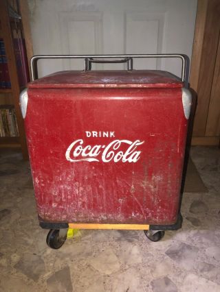 Vintage Drink Coca - Cola /coke Advertising Cooler Decent