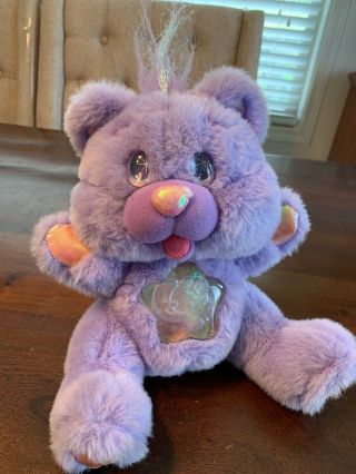 Vintage Twinkle Bears 11” Plush Purple Teddy 1995 Fantasy Rare
