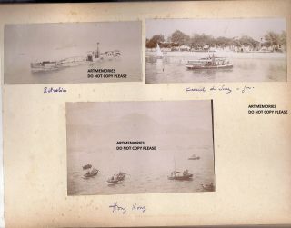 Rare historic album 45 photos c1890 - 1900 China,  Hong Kong Indochina,  military 2