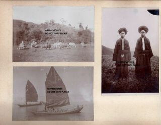 Rare historic album 45 photos c1890 - 1900 China,  Hong Kong Indochina,  military 4