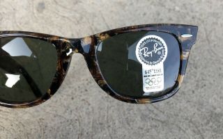 Ray Ban B&l Wayfarer - Vintage,  1992 Olympic Edition.  Made In The Usa.  G - 15 Lens