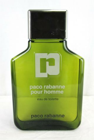 Huge Vintage Paco Rabanne Pour Homme Eau De Toilette Fragrance 16.  2 Fl Oz - 95
