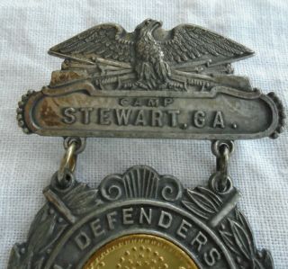 WWII Camp Stewart,  Ga.  Medal - National Defenders of USA - Lords Prayer with Eagle 2