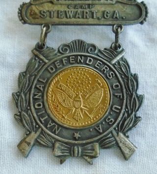 WWII Camp Stewart,  Ga.  Medal - National Defenders of USA - Lords Prayer with Eagle 3