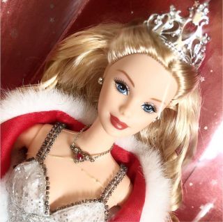 2001 Holiday Celebration Barbie Doll Princess Christmas With Tracking