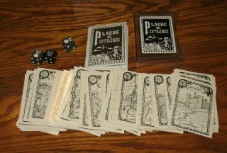 Vintage 1993 Hillarys Toy Box Plague & Pestilence Black Plague Game 2nd Printing