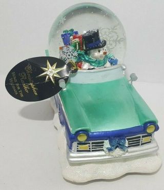 CHRISTOPHER RADKO musical SNOWRIDER SNOWGLOBE vintage car Jingle Bells 3