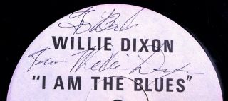 WILLIE DIXON I AM BLUES RARE ORIG ' 69 COLUMBIA AUTOGRAPHED PROMO/TEST PRESSING LP 9