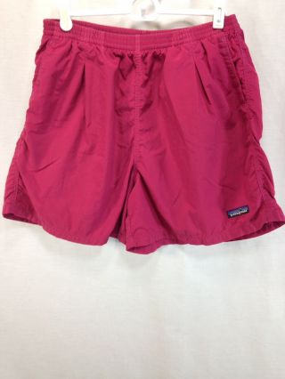 Vtg Patagonia Nylon Shorts Unisex Mens Women Large Pink Baggies Swim Trunks Hike