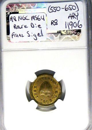 1864 Union For Ever Franz Sigel Civil War Token R8 Rare Die NGC MS64 4
