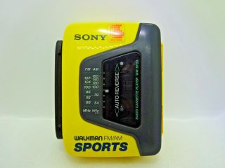 Vintage Sony Walkman Sports Wm - Bf 59 Radio Cassette Player Fully Order