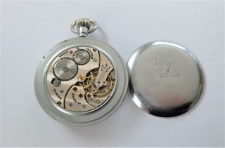 1940 ' S MILITARY CYMA 15 JEWELLED SWISS LEVER POCKET WATCH IN ORDER 6