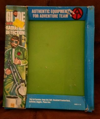 Vintage Hasbro Gi Joe Adventure Team Radiation Detection Window Box