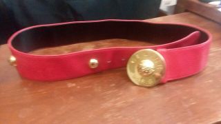 3 CELINE Paris Vintage Belts red,  black and white size 26 4