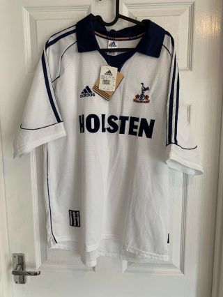 Tottenham Hotspur Shirt 1999 Adidas Holsten Size Large Vintage With Tags