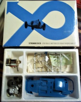 Strombecker Vintage 1/32 Ac Ford Cobra Gt Slot Car & Chassis K&b