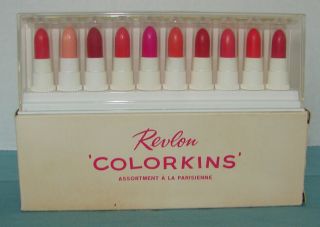 Vintage Revlon Colorkins Sample Lipsticks Assortment A La Parisienne 10 Shades