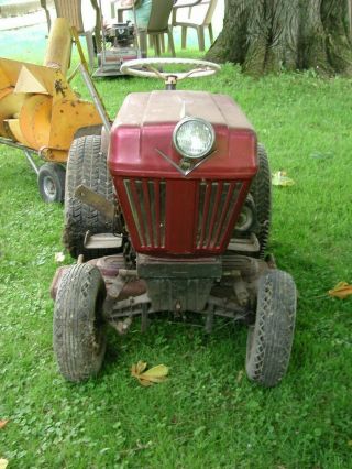 VINTAGE 1962 BOLENS HUSKY 600 TUBE FRAME TRACTOR W/ACCESSORIES & PARTS 4