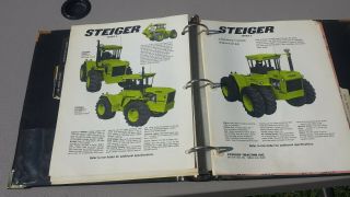 Vintage 1974 Steiger Dealer 4 Wheel Drive Tractor Sales Brochure Booklet Binder 7