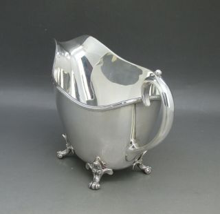 VINTAGE GOOD QUALITY HEAVY SOLID STERLING SILVER CREAM JUG 170g BIRMINGHAM 1924 5