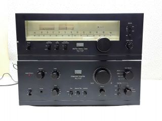 Vintage Sansui Au - 517 Integrated Amplifier And Tu - 517 Am - Fm Stereo Tuner 3474