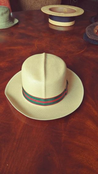 Vintage mens panama hat by polo Ralph Lauren 4