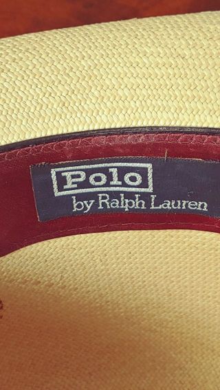 Vintage mens panama hat by polo Ralph Lauren 7