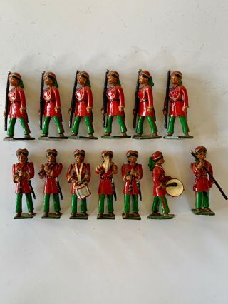 Vintage Rare Nostalgia Models 13 Metal Female Asian Marching Band Soldiers (131
