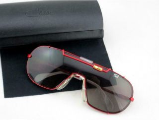 Cazal Vintage Sunglasses Model 903 Col 326 Red Frame Brown Gradient Lens