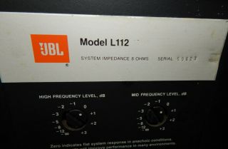 JBL L112 vintage floor speakers woofers refoamed 2