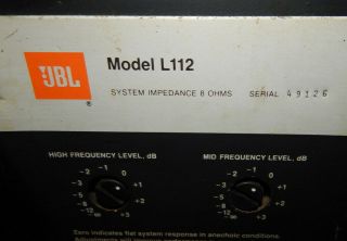 JBL L112 vintage floor speakers woofers refoamed 3