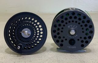 Orvis Cfo Iv Fly Reel And Spare Spool - Line Weights 6 - 8 - Made In England