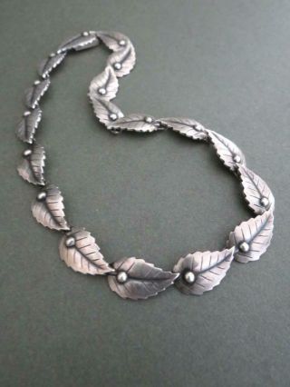 Vintage Danish Silver Necklace John L.  Lauritzen
