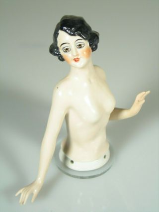 Half Doll Vintage Flapper Nude Germany – 4.  75” – 18313