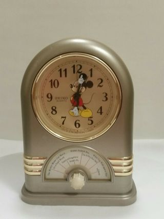 Vintage Seiko Walt Disney Mickey Mouse Musical Alarm Clock Jukebox