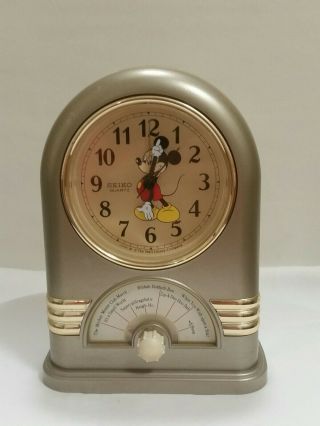 Vintage Seiko Walt Disney Mickey Mouse Musical alarm Clock Jukebox 2
