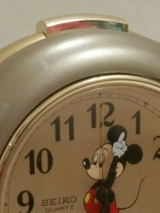 Vintage Seiko Walt Disney Mickey Mouse Musical alarm Clock Jukebox 4