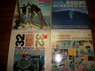 4 - Vtg.  " The Beach Boys " 33 Rpm Vinyl High Fidelity Lp/capitol Records/vinyl Nm
