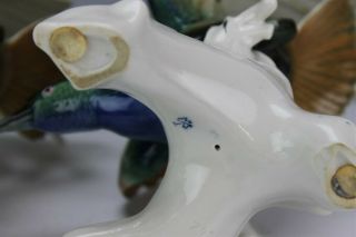 Fabulous Vintage Pair Karl Ens German Porcelain Bird of Paradise Figurine NR GTF 6