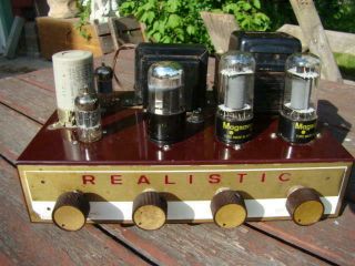 Vintage Realistic Model 201 Tube Amp Amplifier