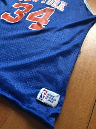 Charles Oakley Sand Knit MacGregor York Knicks Vintage Practice Jersey Large 2